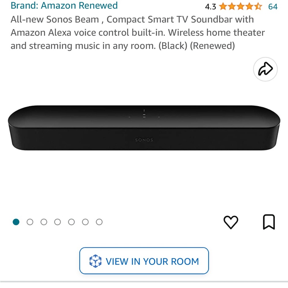 Like New Sonos Beam 2nd Gen soundbar